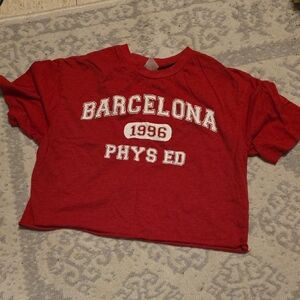 No Boundaries Red Barcelona Kids Tee